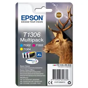 Eredeti Epson tinta C13T13064012, T1306, cián/bíbor/sárga, 30,3 ml, Epson Stylus Offic